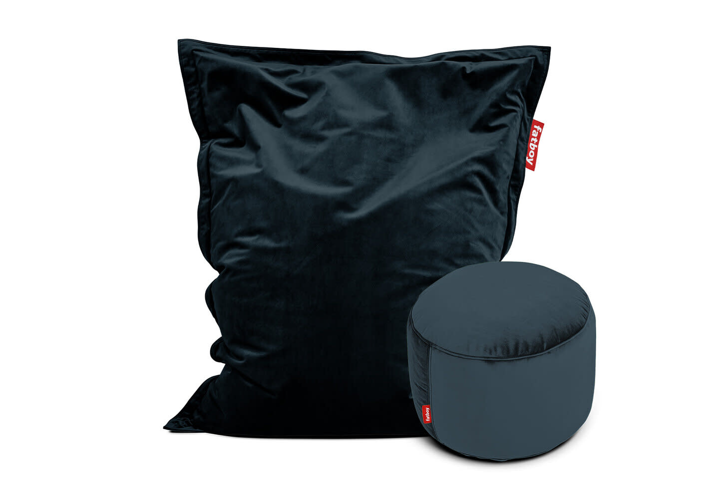 Fatboy Original Slim Velvet Zitzak + Poef