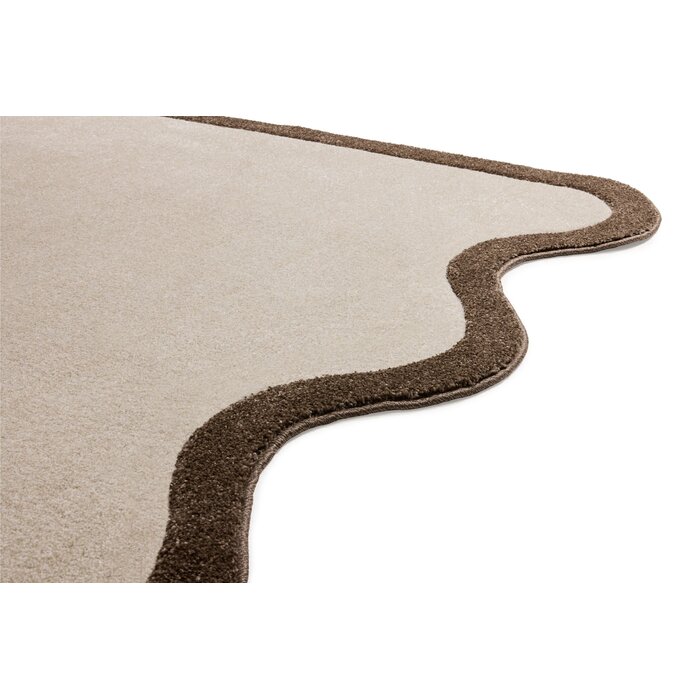 Fatboy Carpet Grand Not Straight Vloerkleed 200x290 cm Beige Left