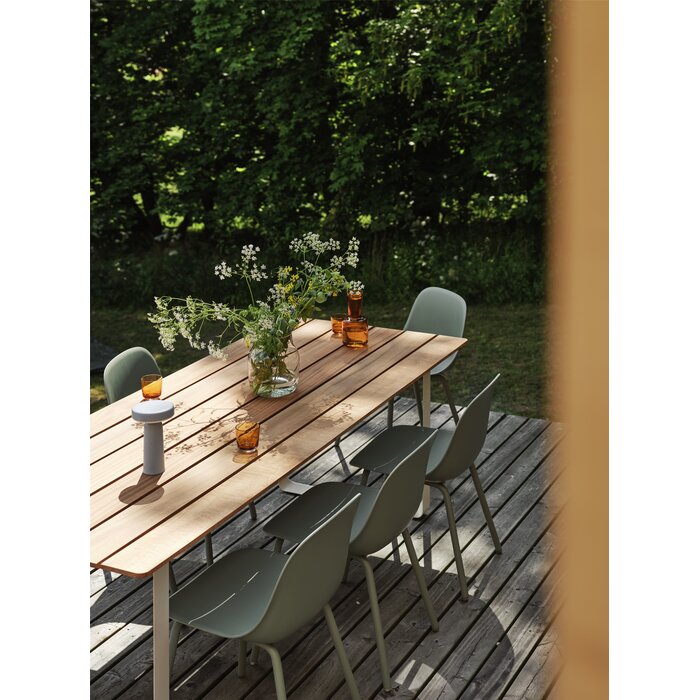 Muuto Fiber Outdoor Side Chair Dusty Green