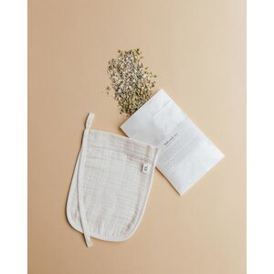 wash cloth with bath soak mix