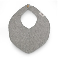 SAGA COPENHAGEN knitted bib - grey mélange