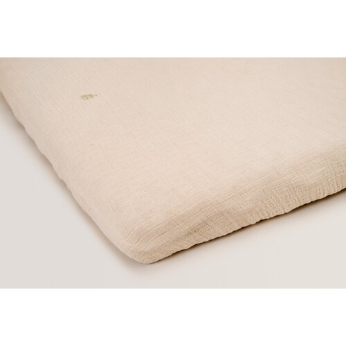 muslin fitted sheet junior - eggshell GARBO & FRIENDS muslin fitted sheet junior - eggshell