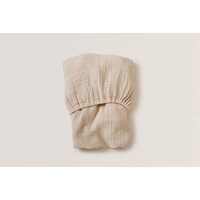 muslin fitted sheet junior - eggshell GARBO & FRIENDS muslin fitted sheet junior - eggshell