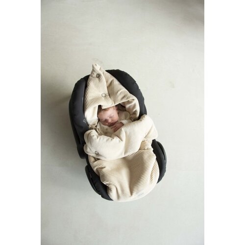 NANAMI footmuff ribvelvet naturel