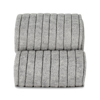 CONDOR basic rib knee high socks - aluminium