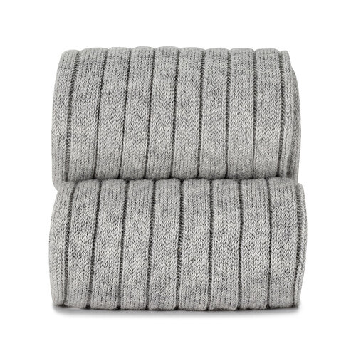 CONDOR basic rib knee high socks - aluminium