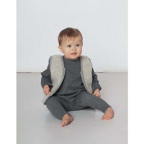 A BABY BRAND wool vest - grey