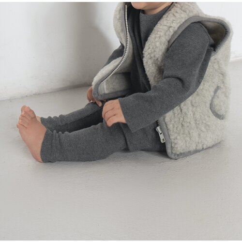 A BABY BRAND wool vest - grey