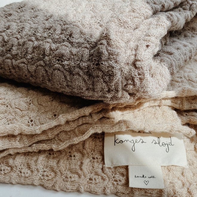baby wool blanket - paloma brown