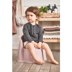 potty chair - pastel pink/white