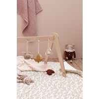 MAIN SAUVAGE baby gym toy - leaf - ochre
