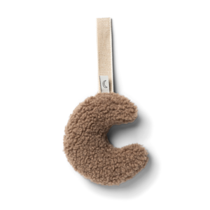 pacifier - plush teddy - brown