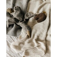 DAPPER MAENTJE pacifier - plush teddy - brown