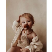 DAPPER MAENTJE pacifier - plush teddy - beige