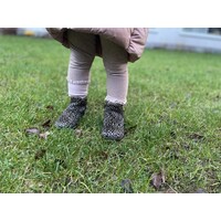 CONDOR knee socks with lace edging socks - old rose