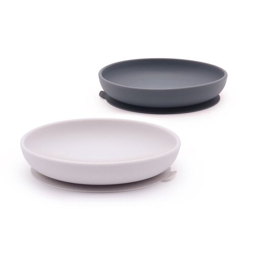 EKOBO silicone suction plate set - cloud/storm