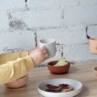EKOBO silicone cup set with handles - cloud/storm