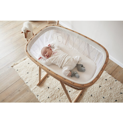 CHARLIE CRANE kumi cradle with organic  mattress - hazelnut