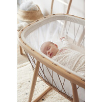 CHARLIE CRANE kumi cradle with organic  mattress - hazelnut