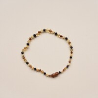 LILLE amber teething necklace - multicolor polished