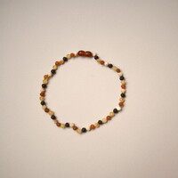 LILLE amber teething necklace - multicolor raw