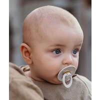 BIBS 2 pack latex - 0-6m - gris/caramel