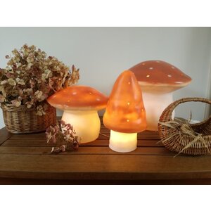 medium mushroom lamp - terra