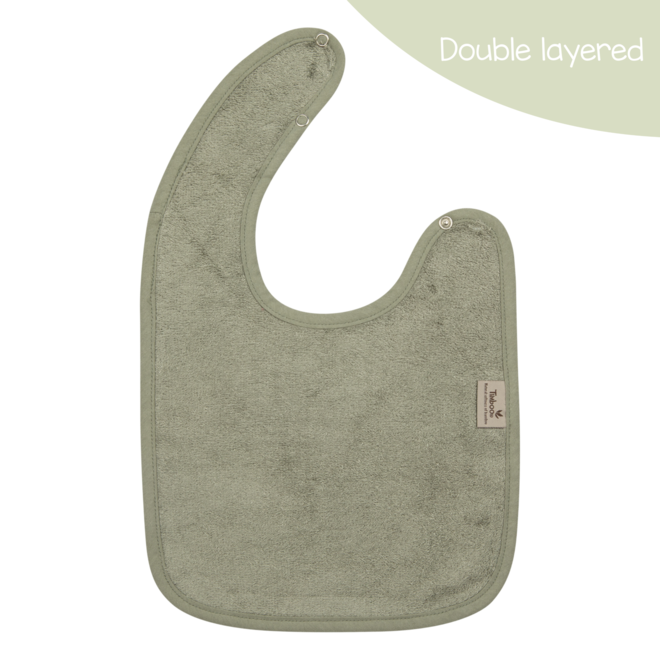 bib doubled - whisper green