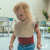 TIMBOO bib doubled - frosted almond