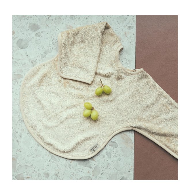 bib long sleeves - frosted almond