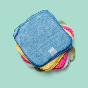 washable bamboo baby wipes - rainbow
