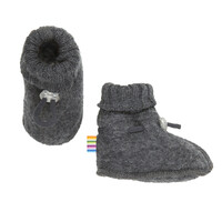 JOHA booties - dark grey - 100% soft wool