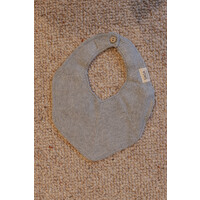 SAGA COPENHAGEN knitted bib - grey mélange