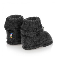 JOHA booties - dark grey - 100% soft wool