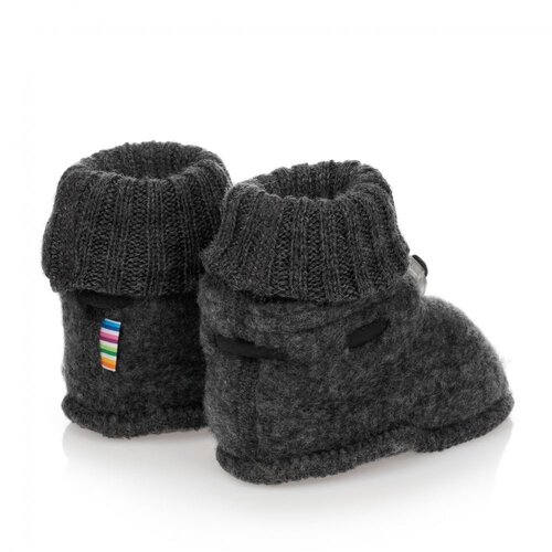 JOHA booties - dark grey - 100% soft wool