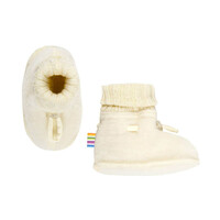 JOHA booties - natural - 100% soft wool