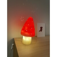 HEICO small mushroom lamp - red