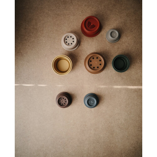 MUSHIE stacking cups - retro