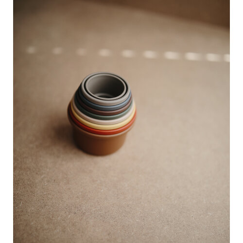MUSHIE stacking cups - retro
