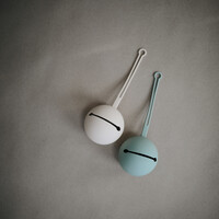 MUSHIE silicone pacifier case - shifting sand