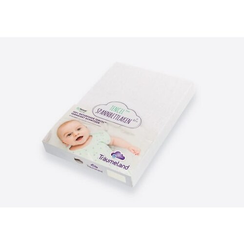 fitted sheet - tencel white 120/140 x 60/70 TRAUMELAND fitted sheet - tencel white 120/140 x 60/70