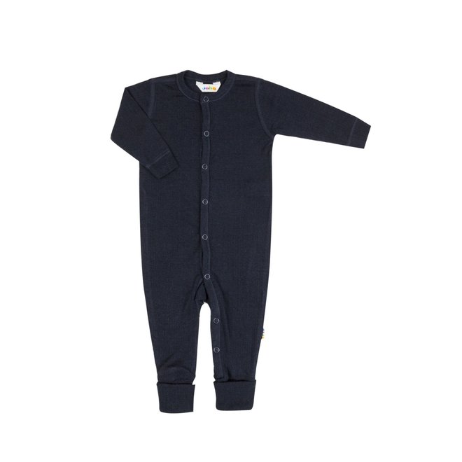 nightsuit 2 in 1 basic -navy - 100% wool