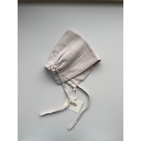 LILLE muslin bonnet - beige (0-3M)