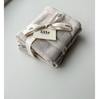 LILLE 3-pack muslin cloths - beige