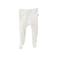 JOHA leggings with foot - natural - 100% wool