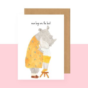 card - mum hugs