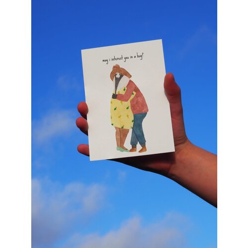 STUDIO BERTHA card - a hug