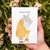 STUDIO BERTHA card - mum hugs