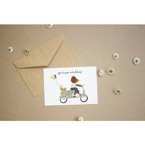 STUDIO BERTHA card - jippie knuffelkontje