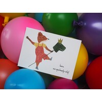 STUDIO BERTHA card - hoera, een speelmaatje erbij